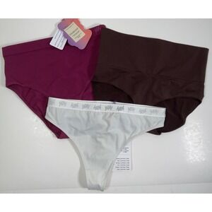 Lot 3 Pairs Fabletics Yitty Panties Underwear Briefs & Thong - Small